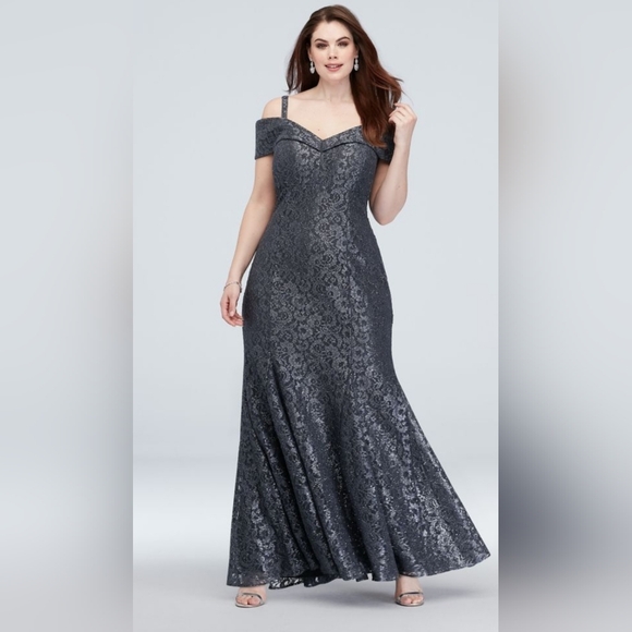 Mermaid Sparkling/ flattering Lace Cocktail Dress. - Picture 1 of 12